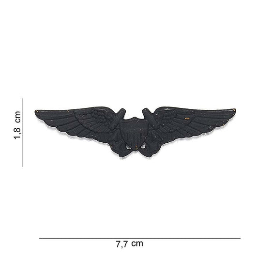 Emblema Wing Black #7015 Negru Tactical - Semn de Autoritate și Respect