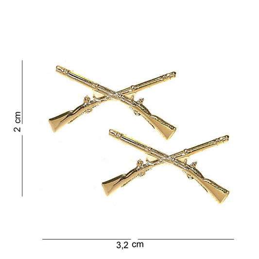 Embleme Metalice Infantry Rifles SET #6034 Diverse - Simbolul Mândriei de Infanterist