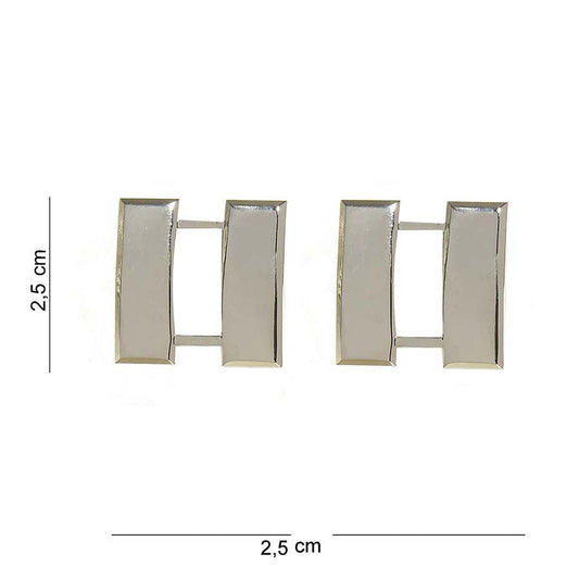 Embleme Metalice US Captain Bars Argintiu - Simbol de Autoritate