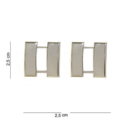 Embleme Metalice US Captain Bars Argintiu - Simbol de Autoritate
