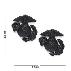 Embleme USMC Metal Negru Set - Simbolul Forței și Disciplina