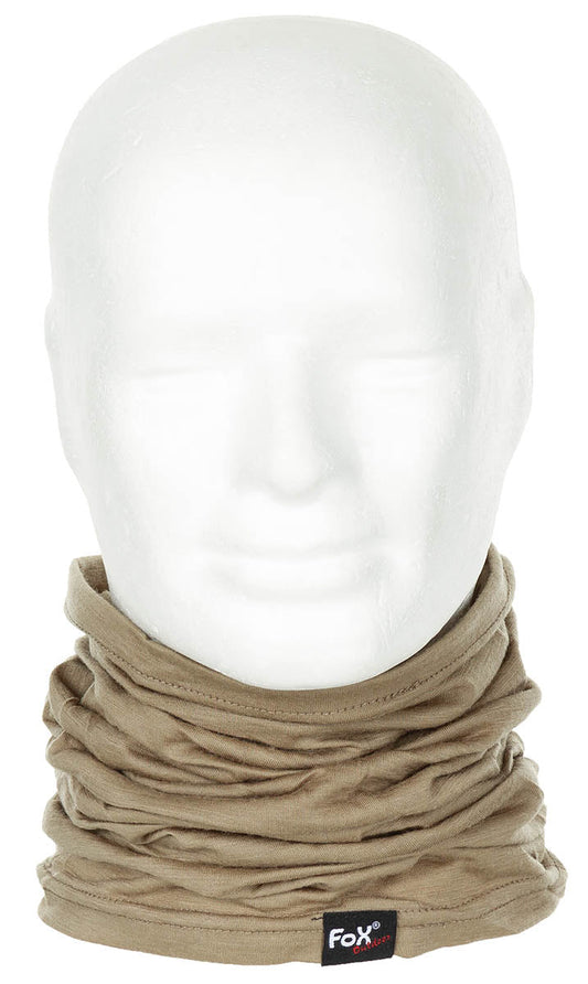 Eșarfă Multifuncțională "Merino Lite" Coyote Tan FoxOutdoor - Elastică, Fără Cusături