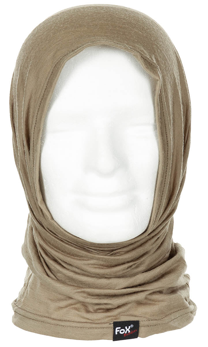 Eșarfă Multifuncțională "Merino Lite" Coyote Tan FoxOutdoor - Elastică, Fără Cusături