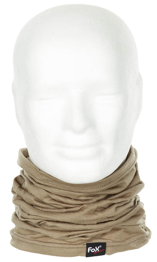 Eșarfă Multifuncțională "Merino Lite" Coyote Tan FoxOutdoor - Elastică, Fără Cusături