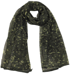 Eșarfă Plasă Camuflaj Flecktarn MFH - 100% Poliester, Multifuncțional