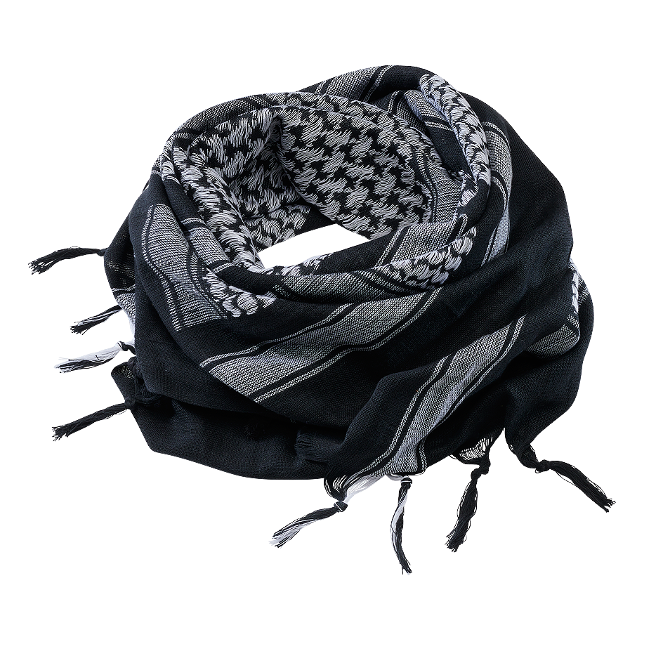 Esarfa Shemag Black/White Brandit - Protectie Versatila