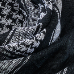 Esarfa Shemag Black/White Brandit - Protectie Versatila