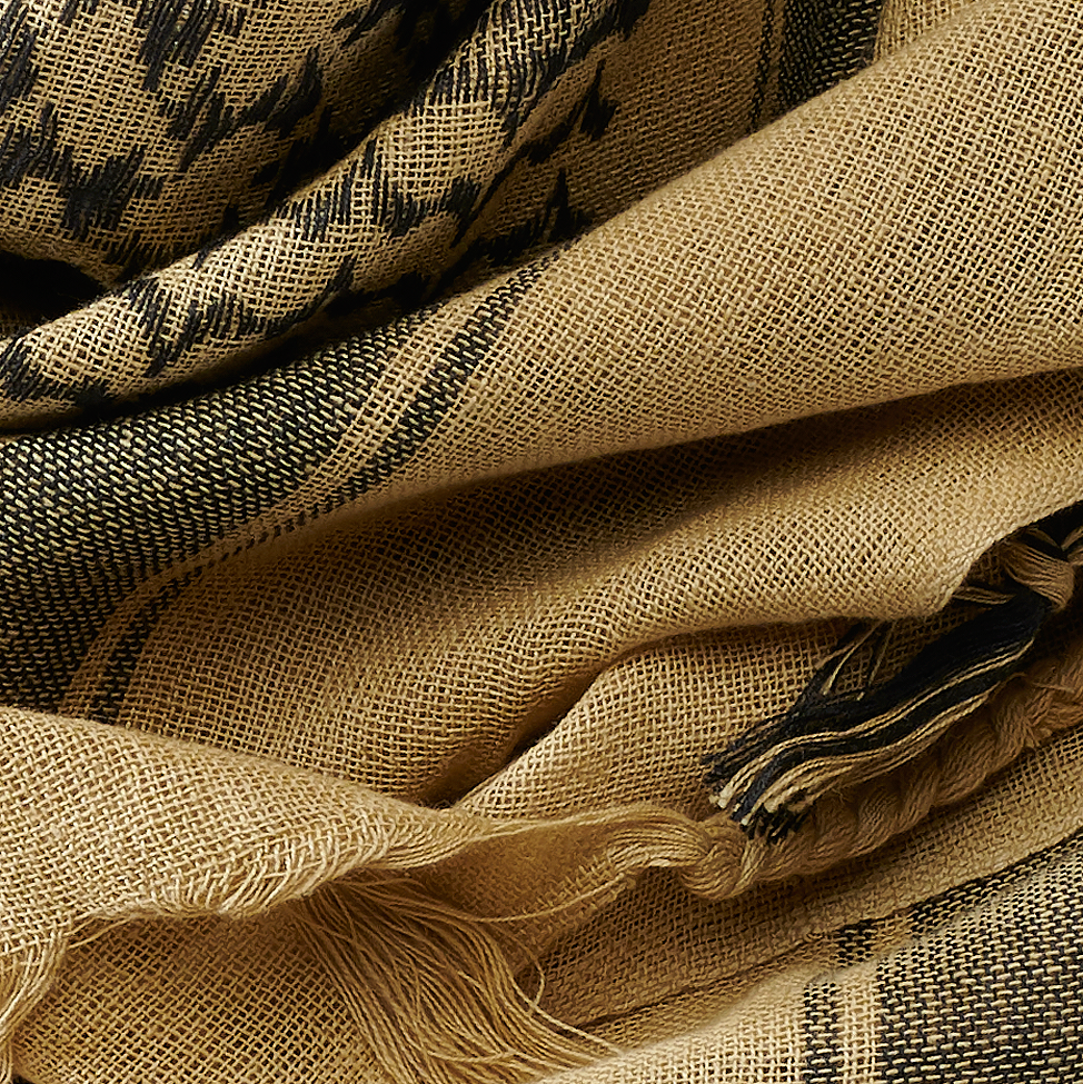 Esarfa Shemag Khaki/Black Brandit - Protectie Esentiala