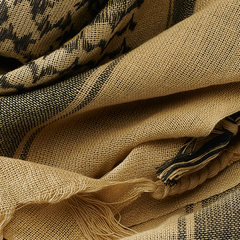 Esarfa Shemag Khaki/Black Brandit - Protectie Esentiala