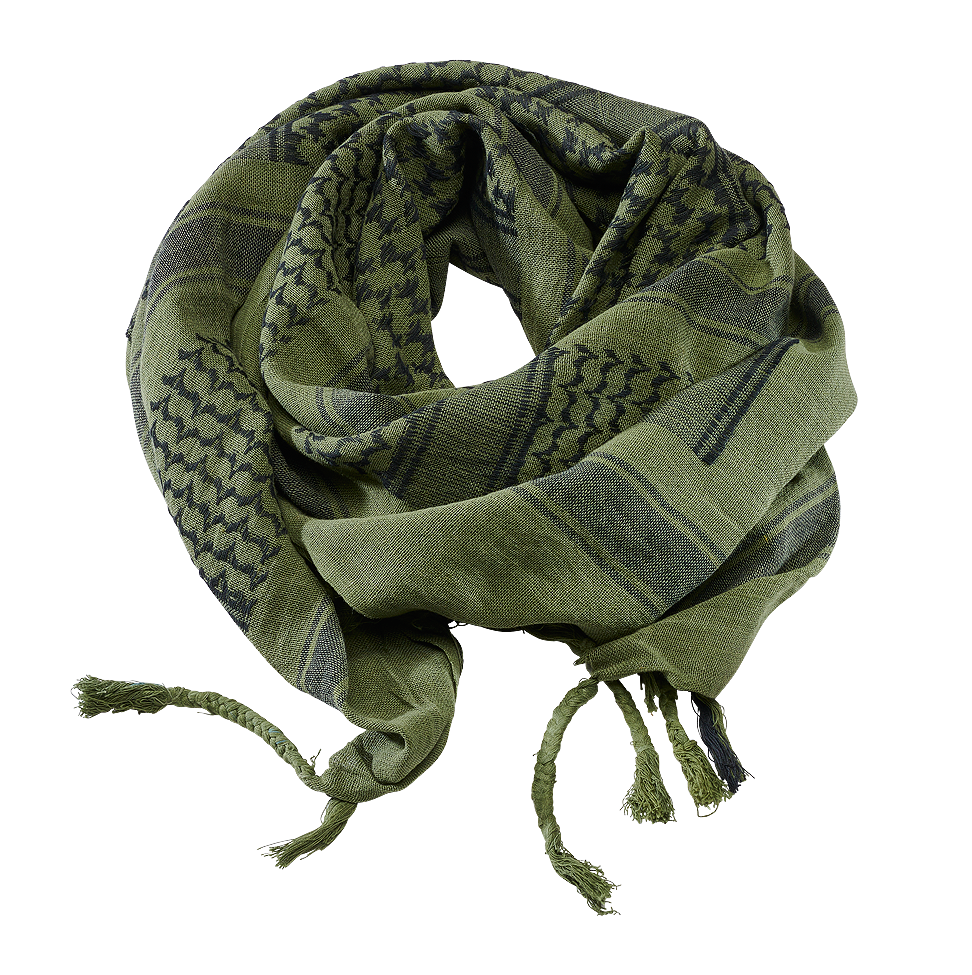 Esarfa Shemag Olive/Black Brandit - Adaptabilitate Tactica