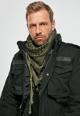 Esarfa Shemag Olive/Black Brandit - Adaptabilitate Tactica