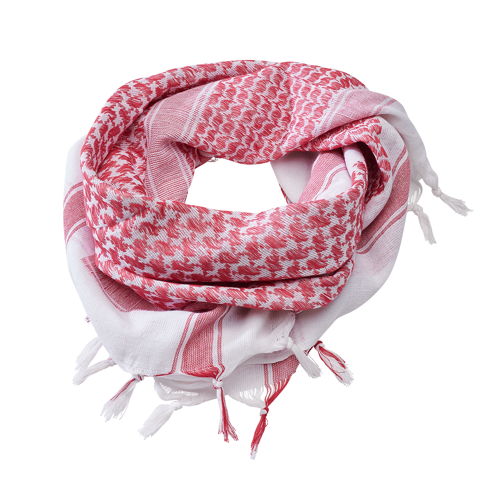 Esarfa Shemag Red/White Brandit - Versatilitate Tactică