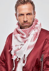 Esarfa Shemag Red/White Brandit - Versatilitate Tactică