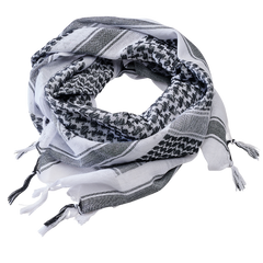 Esarfa Shemag White/Black Brandit - Protectie Versatila