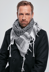 Esarfa Shemag White/Black Brandit - Protectie Versatila