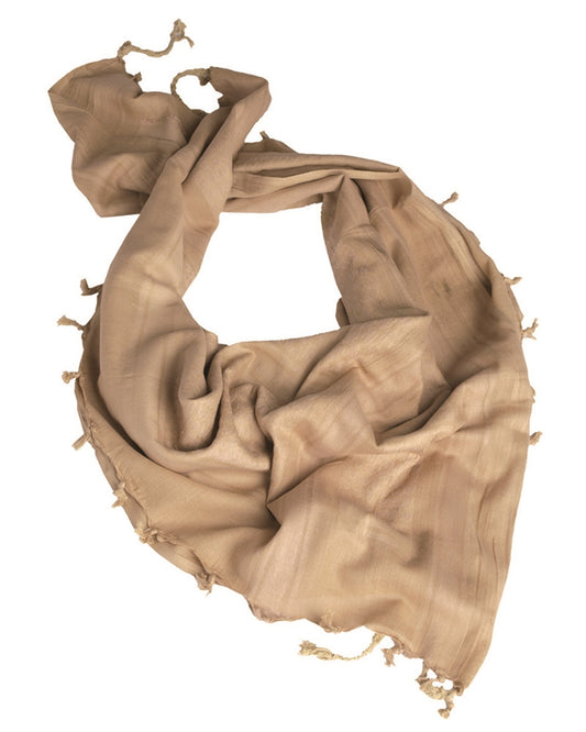 Eșarfă Shemagh Mil-Tec – 100% Bumbac, 110 x 110 cm, Coyote