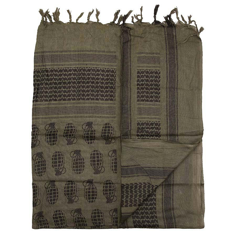 Eșarfă Tactica PLO Grenade Verde - Protecție și Versatilitate Autentică