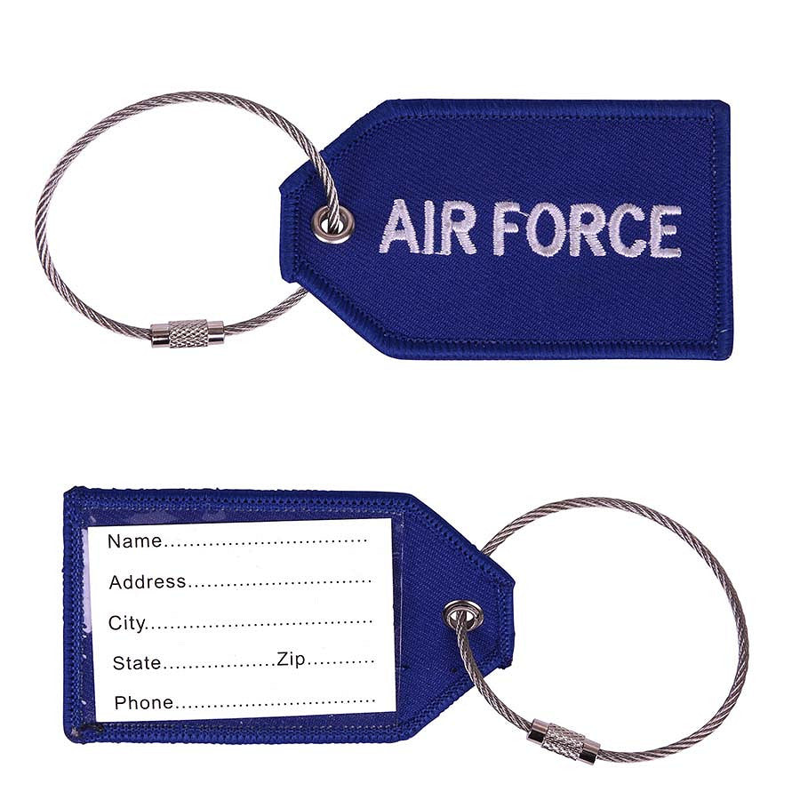 Etichetă Bagaj Air Force #72#73 Albastru - Identificare Rapidă & Sigură
