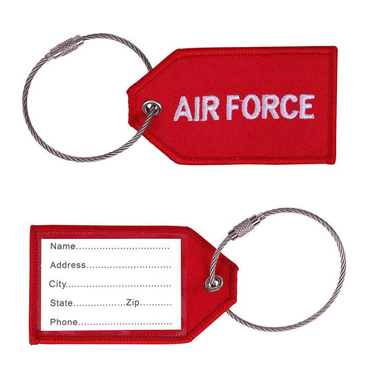 Etichetă Bagaj Air Force #72#73 Roșu - Identificare Rapidă & Sigură