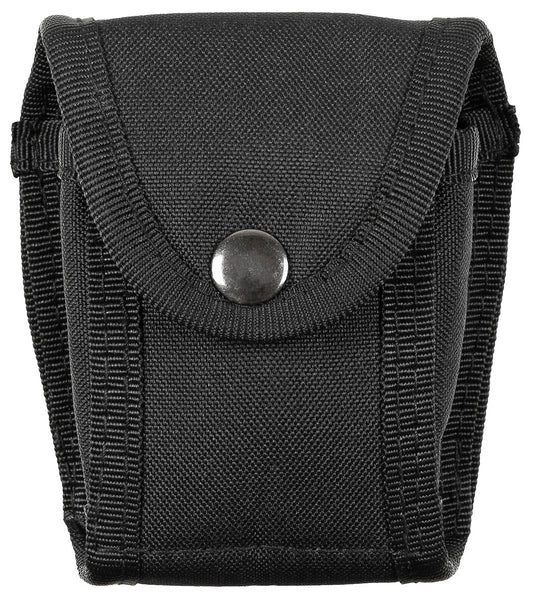 Etui Cătușe Negru MFH - Nylon, Închidere cu Capsă