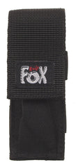 Etui Cuțit Mare Negru FoxOutdoor - Închidere Velcro, Fixare Curea