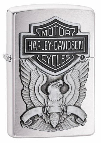 Bricheta originala Zippo Harley Davidson Brushed Chrome