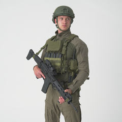 Panel Frontal Modular Helikon-Tex Guardian Flap Negru MOLLE