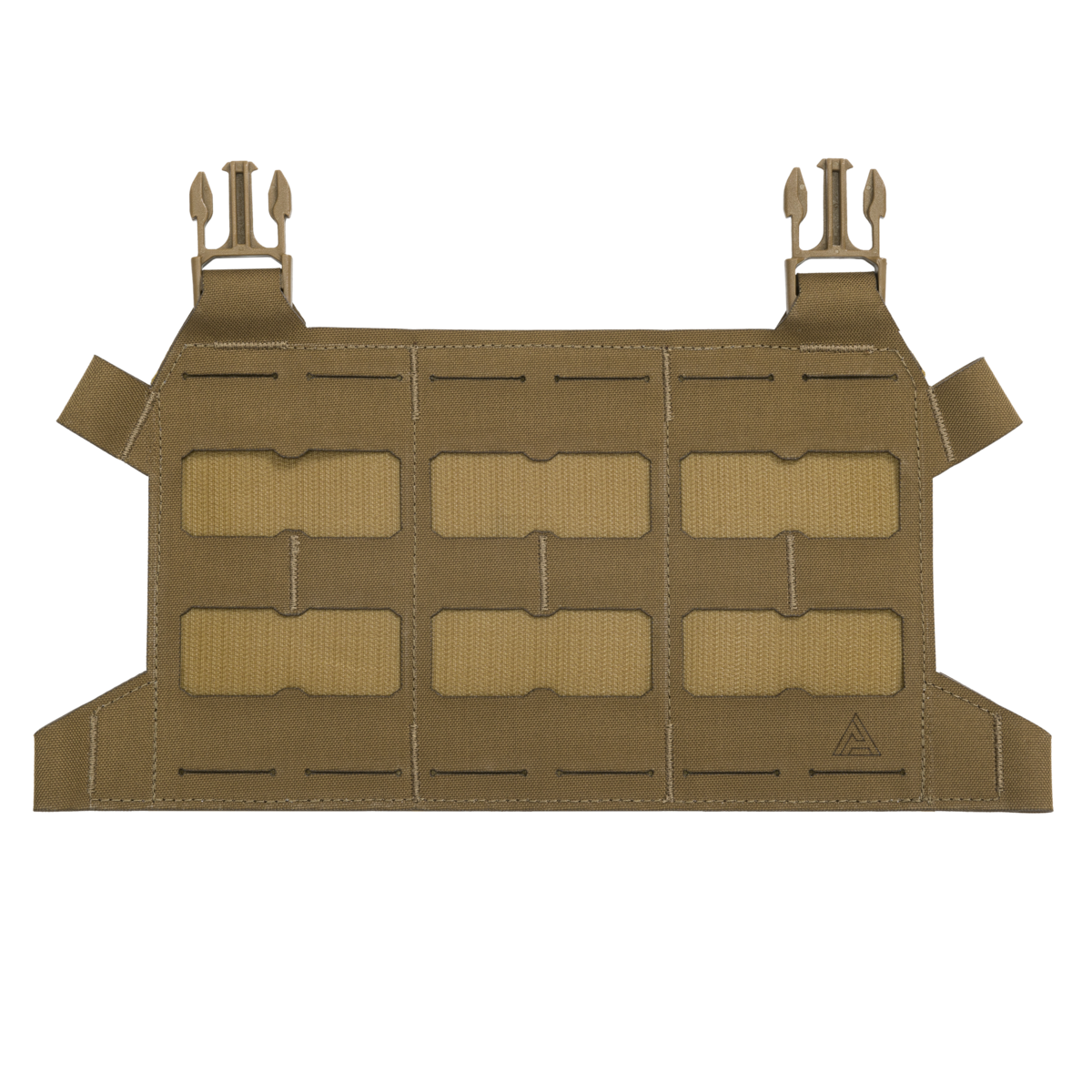 Panel Frontal Helikon-Tex Skeletonized Plate Carrier Flap Maro Coyote Laser-Cut MOLLE