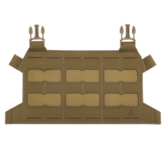 Panel Frontal Helikon-Tex Skeletonized Plate Carrier Flap Maro Coyote Laser-Cut MOLLE
