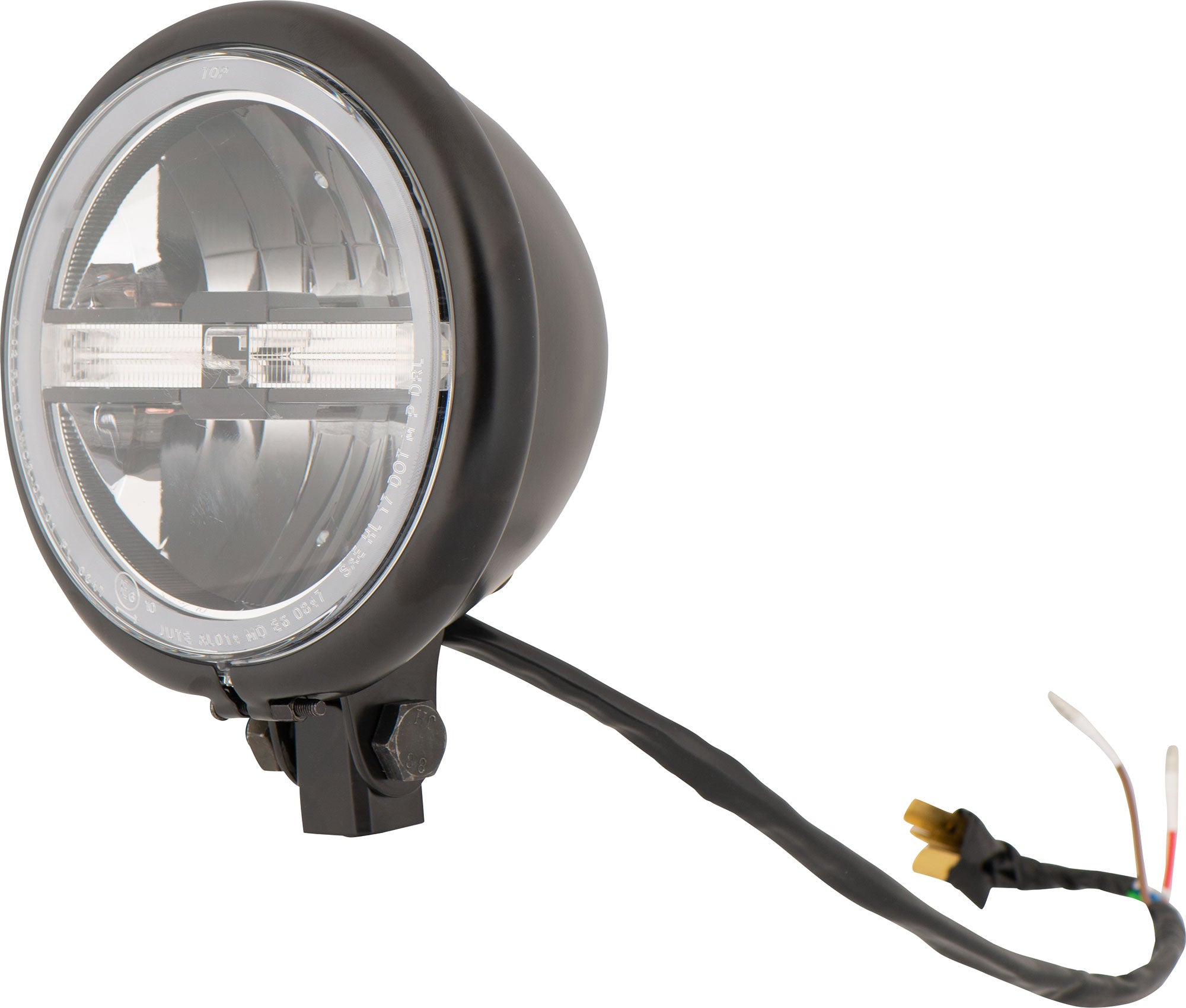 Far LED 5 3/4 inch gazzini - DRL, Cromat, E-aprobat