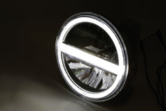 Far LED 5,75 inch Highsider Tip 6 - Cromat, E-aprobat