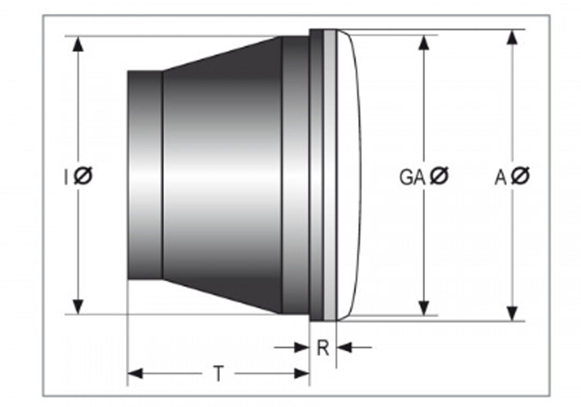 Far LED 5,75 inch Highsider Tip 6 - Cromat, E-aprobat