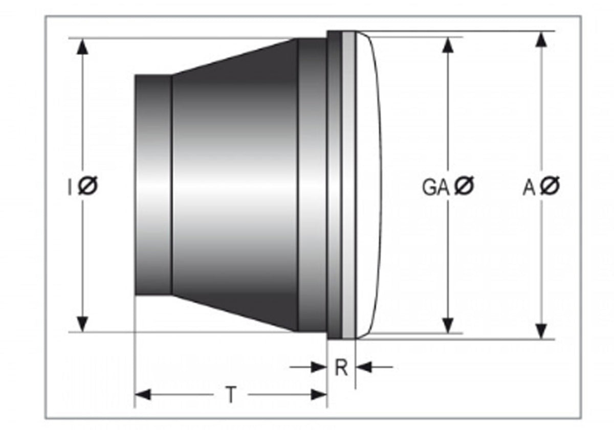 Far LED 5,75 inch Highsider Tip 6 - Cromat, E-aprobat