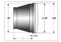 Far LED 5,75 inch Highsider Tip 6 - Cromat, E-aprobat