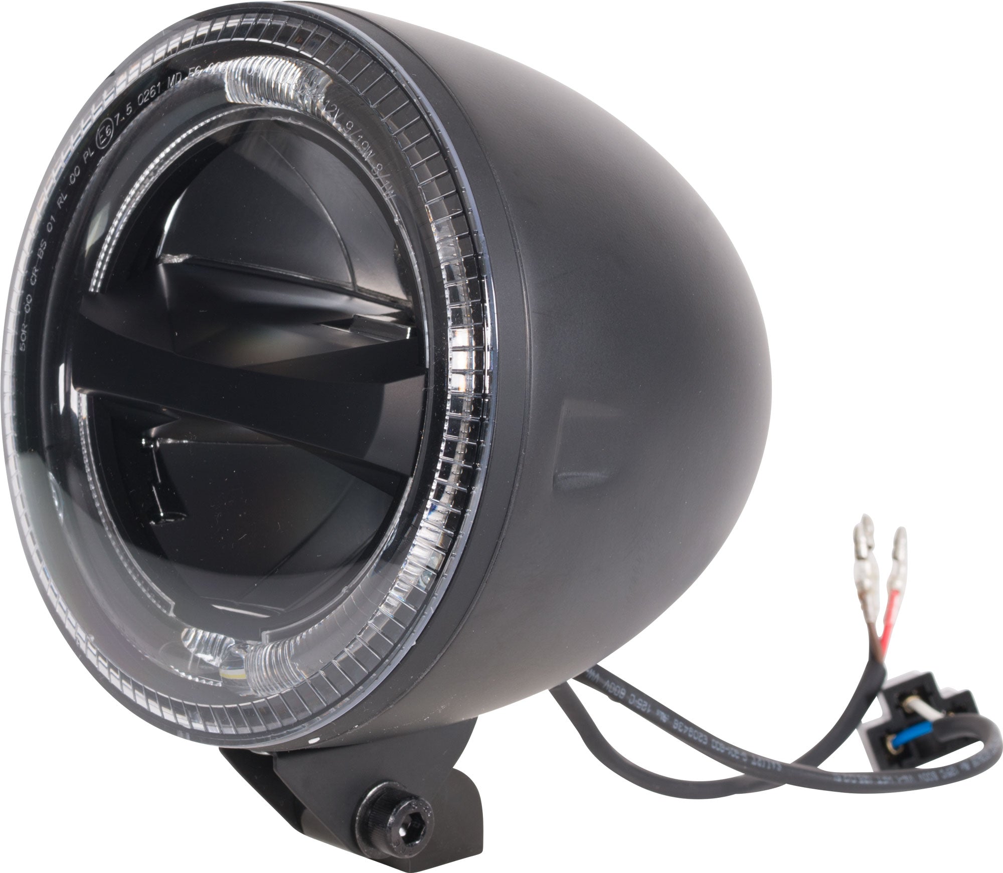 Far LED Moto Highsider CIRCLE 5 3/4 inch - DRL, Poziție, E-aprobat