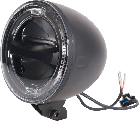 Far LED Moto Highsider CIRCLE 5 3/4 inch - DRL, Poziție, E-aprobat