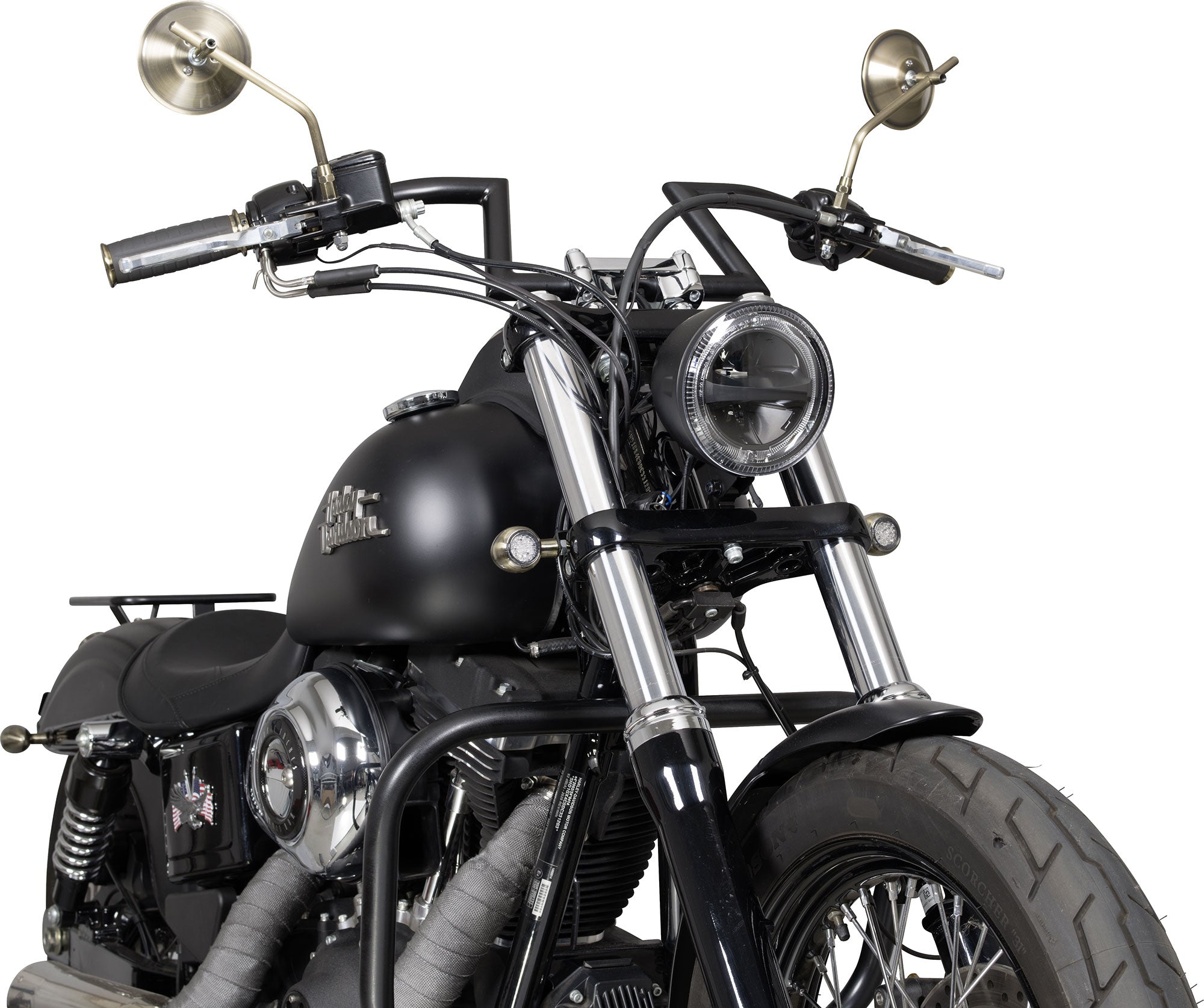 Far LED Moto Highsider CIRCLE 5 3/4 inch - DRL, Poziție, E-aprobat