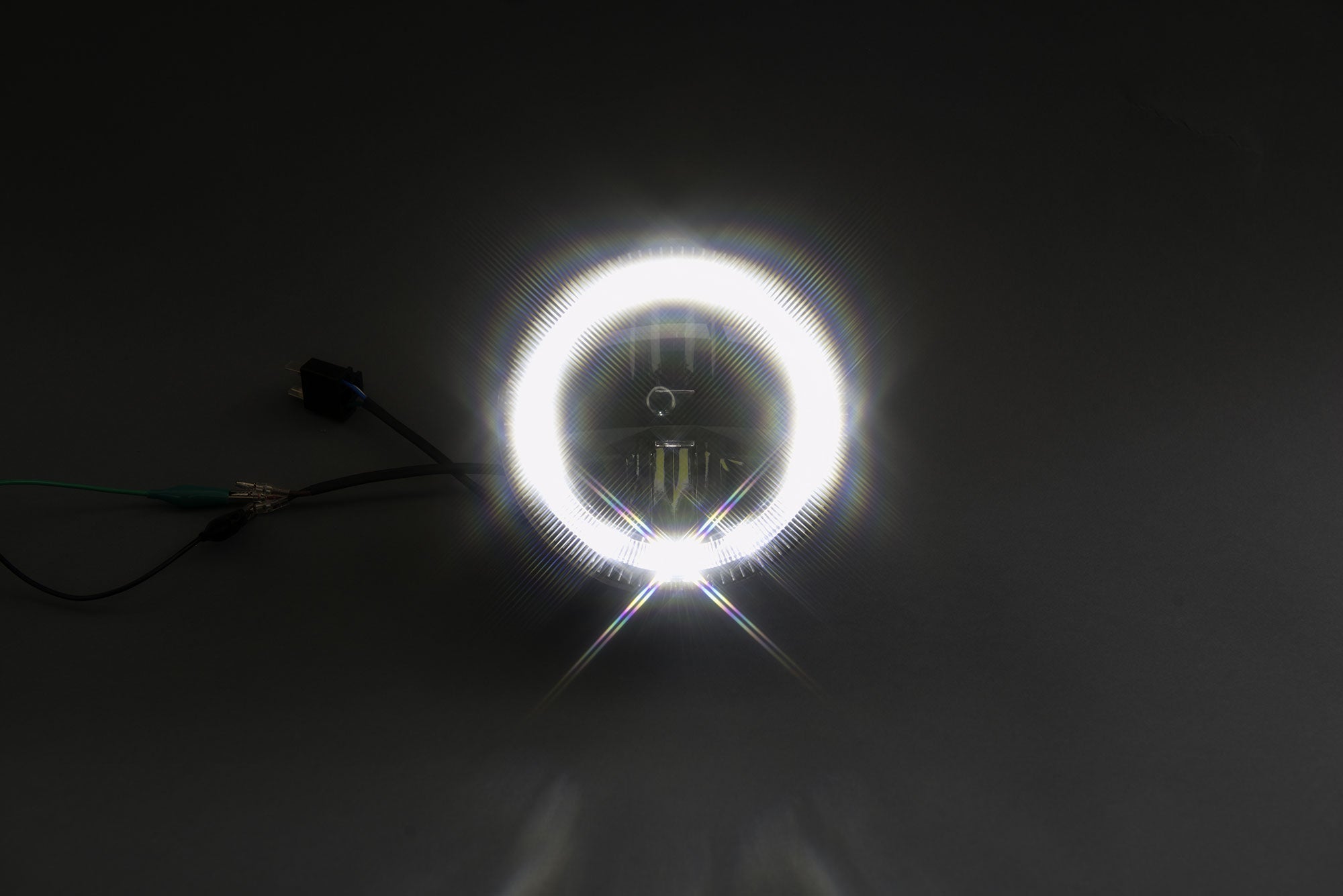 Far LED Moto Highsider CIRCLE 5 3/4 inch - DRL, Poziție, E-aprobat