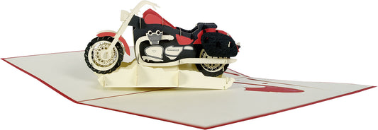 Felicitare Pop-up 3D Motocicletă Louis - Chopper Kirigami