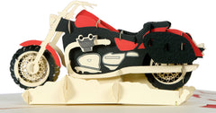 Felicitare Pop-up 3D Motocicletă Louis - Chopper Kirigami