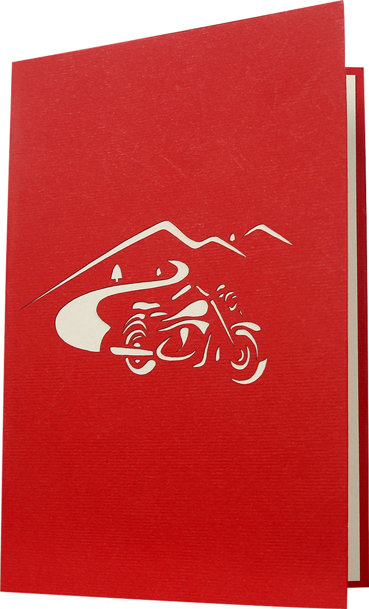 Felicitare Pop-up 3D Motocicletă Louis - Chopper Kirigami