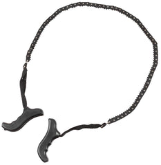 Fierăstrău cu Lanț Manual cu Mânere Negru MFH - Lungime Totală 118cm, Tăiere 72cm