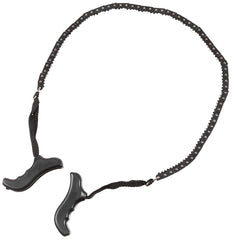 Fierăstrău cu Lanț Manual cu Mânere Negru MFH - Lungime Totală 118cm, Tăiere 72cm