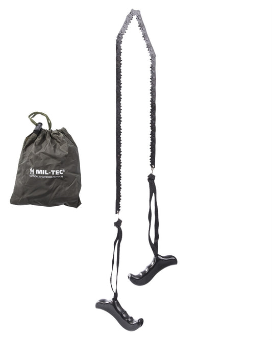 Fierăstrău cu Lanț Mil-Tec cu Mânere – 73 cm, 200 g, cu Husă