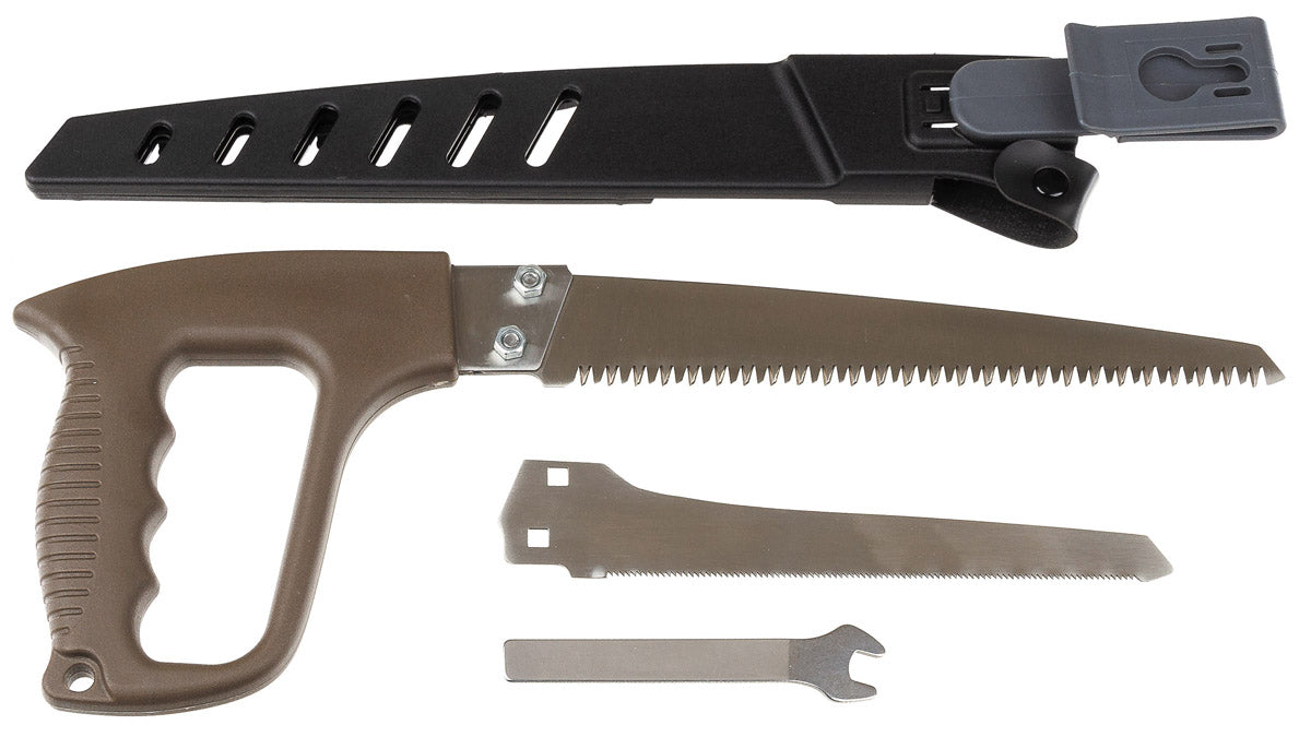 Fierăstrău Mână 2 Lame MFH - Lame 20/16cm, Mâner Ergonomic