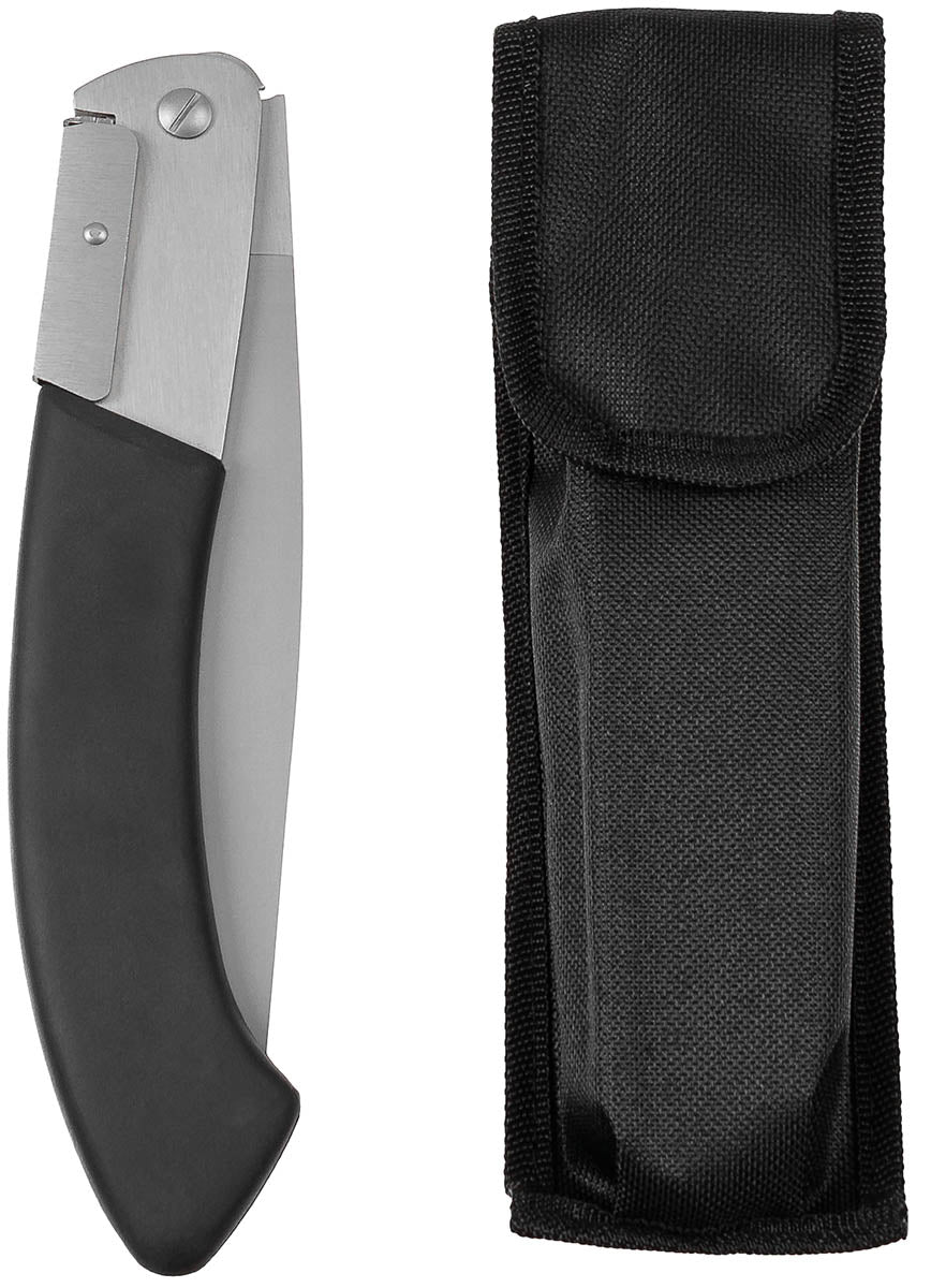 Fierăstrău Pliabil Klappsäge "Deluxe" Negru MFH - Lamă Inox, Blocare Lamă