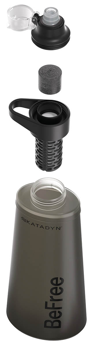 Filtru Apă Survival BeFree AC 1L Negru Katadyn - 0.1 micron, 2 etape