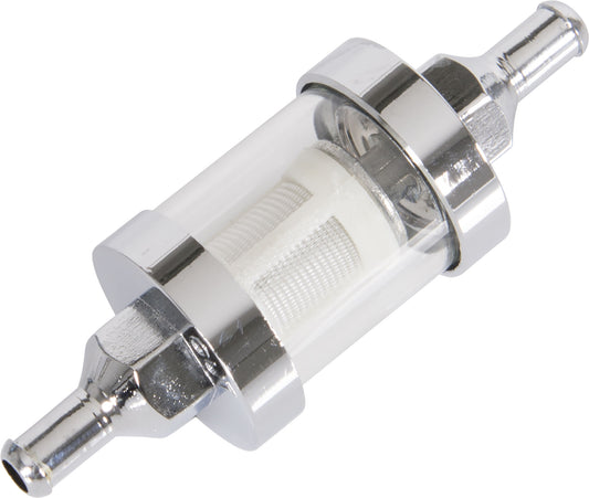 Filtru Benzină Deluxe 6,5 mm Louis - Crom/Transparent, Reutilizabil