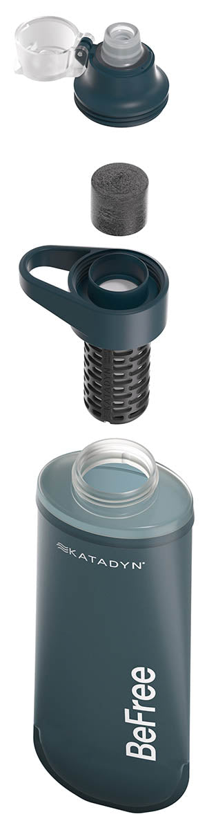 Filtru de Apă "BeFree AC", 0,5 l Albastru Katadyn - 0.1 microni, Carbon Activ