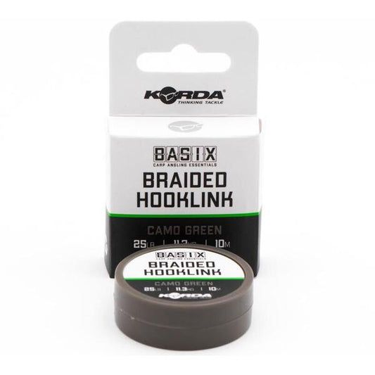 Fir Crap Basix Braided Hooklink Korda - 18LB/10M, Rezistență Nădejde - 1